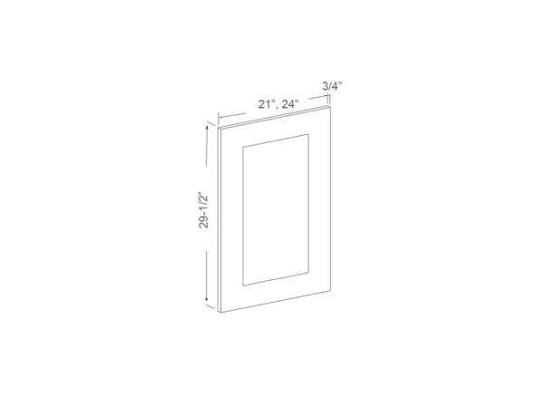 Pantry Dummy Doors – 84in, 24in