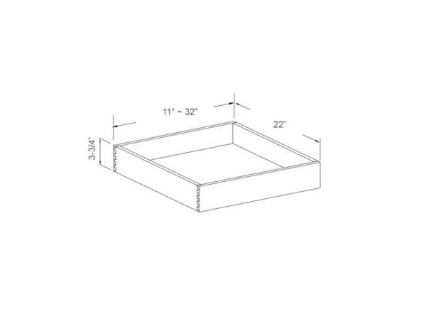 Roll-Out Tray – Standard Side Glide – 18in