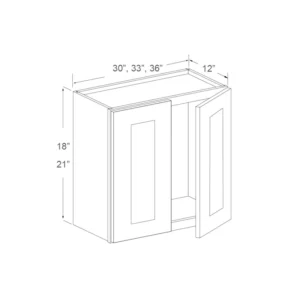 Wall Cabinet – 18″ High – 30in