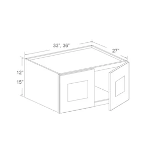 Refrigerator Wall Cabinet – 33in, 12in