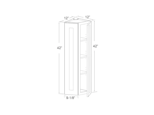 Wall End Corner Cabinet – 42in