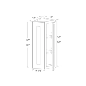 Wall End Corner Cabinet – 36in