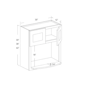 Microwave Cabinet 27″ Wide – 36in