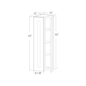 Wall End Corner Cabinet – 42in