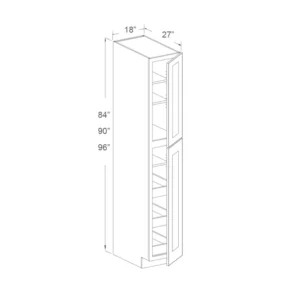 18″ WIDTH X 84″ HEIGHT X 27″ DEPTH Pantry Cabinet With Roll-Out Trays