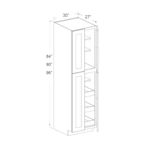 30″ WIDTH X 84″ HEIGHT X 27″ DEPTH Pantry Cabinet With Roll-Out Trays
