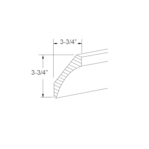 Large Cove Moulding With Base