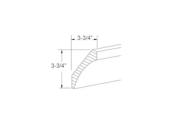 Large Cove Moulding With Base