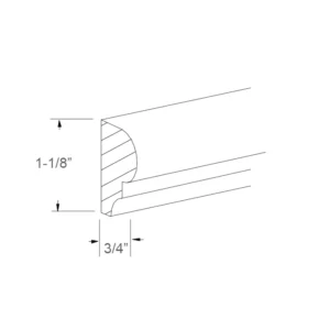 Chair Rail Molding – 1/2