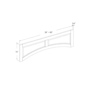 Arch Valance – 36in