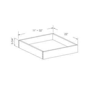 Roll-Out Tray – Standard Side Glide – 36in