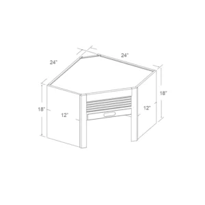 Appliance Garage / Counter Tambour – 24in