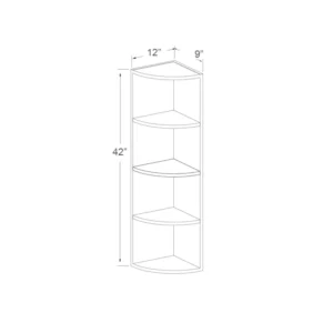 Wall End Open Shelf – 42in