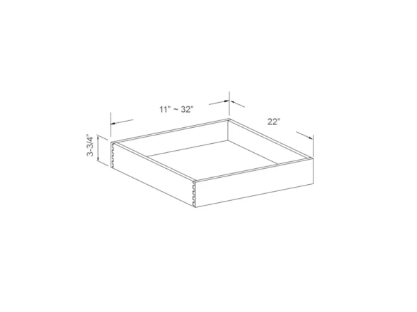Roll-Out Tray – Standard Side Glide – 21in