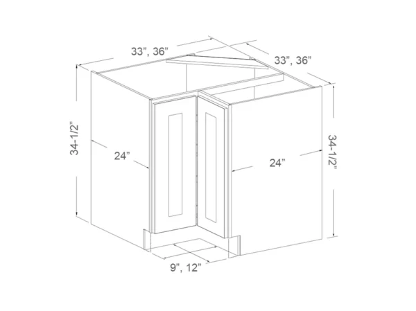 Base Super Susan Cabinet – 36in Wide