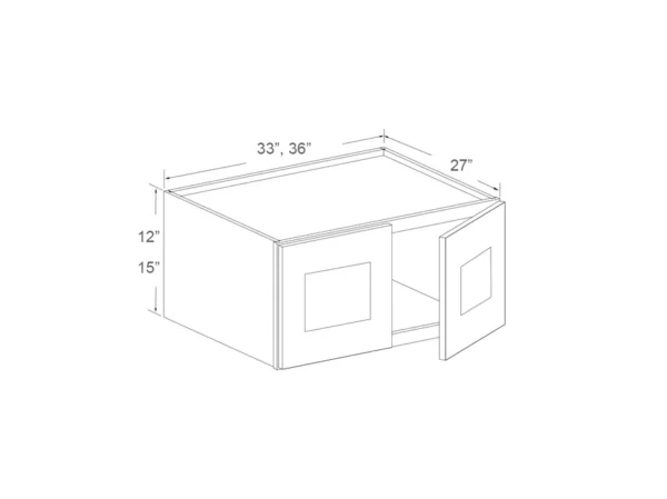 Refrigerator Wall Cabinet – 36in, 15in