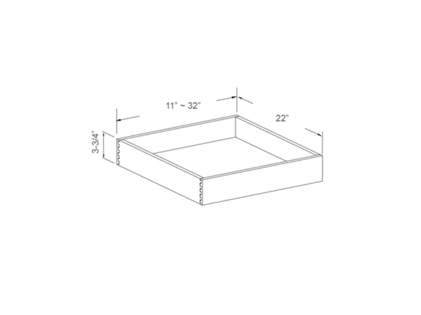 Roll-Out Tray – Standard Side Glide – 36in