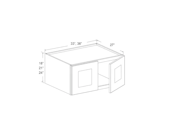Refrigerator Wall Cabinet – 33in, 24in