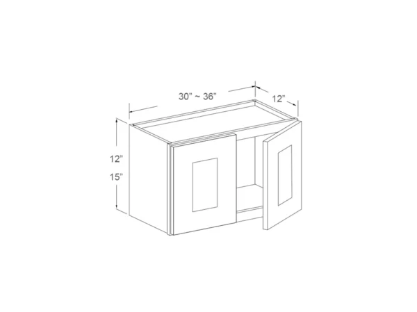 Wall Cabinet – 12″ High – 30in