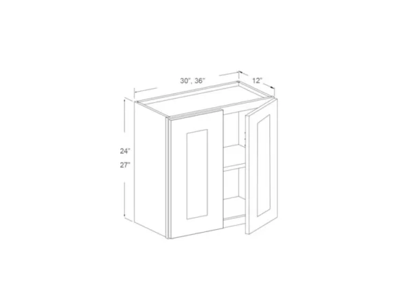 Wall Cabinet – 36”Wide – 24”H