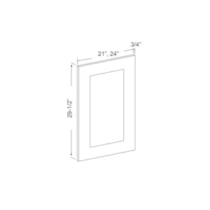 Vanity Dummy/False Door – full wood door 21in x 27.5in