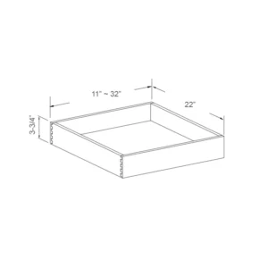Roll-Out Tray – Standard Side Glide – 24in