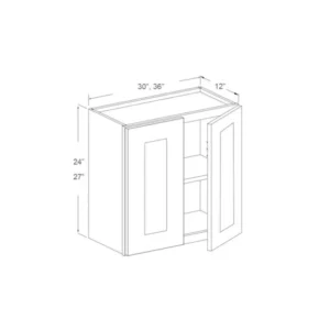 Wall Cabinet – 36”Wide – 24”H