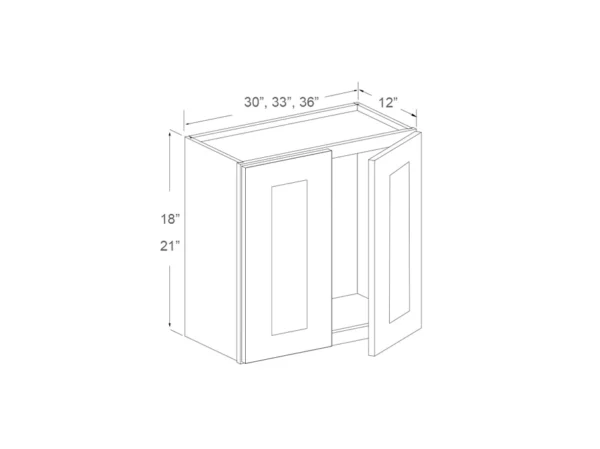 Wall Cabinet – 18″ High – 36in