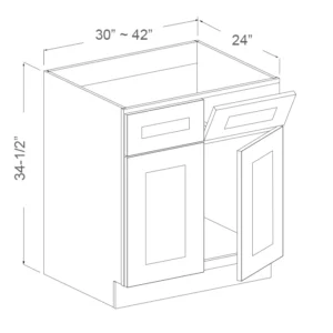 Sink Base Cabinet – 36in Wide