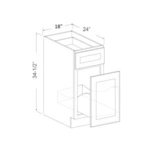 Waste Bin Base Cabinet