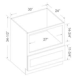 30”W MICROWAVE BASE CABINET