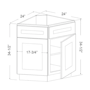 Base End Cabinet 24″ Wide