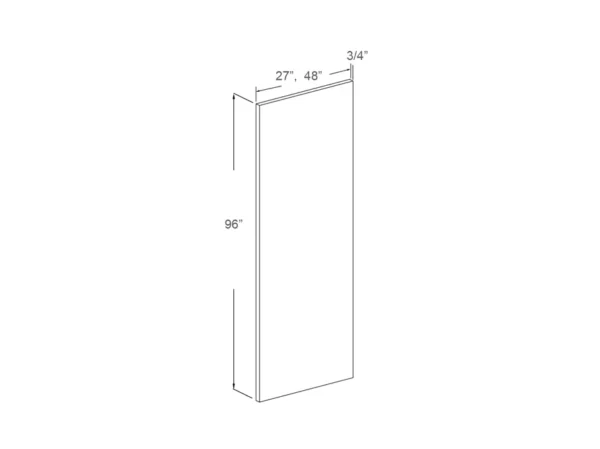 Refrigerator Panel – 3/4″ – 27″